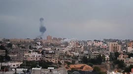 Israeli air forces target in residential area in Gaza