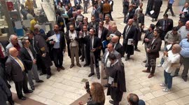 Lawyers stage solidarity protest condemning Israeli Occupation's crimes