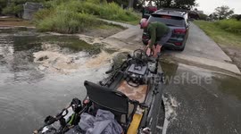 Rumor Has It He's Still Trying to Get Out of the Water to This Day