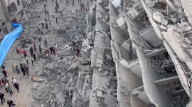 Israeli airstrikes against buildings in Gaza