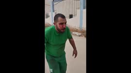 An Israeli air strike targeted Palestinian ambulances east of Gaza City.