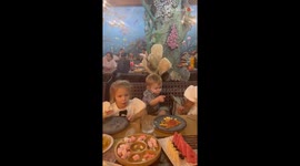 Big sister of the year won't let anyone take her little bro's food