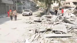Israeli massive airstrikes continue in Gaza, Palestine