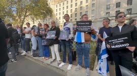 Jewish community hold vigil in London in response to Hamas' attacks on Israel