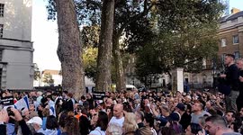 Hundreds attend Israel solidarity vigil held outside London's Downing Street following Hamas attacks