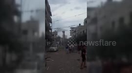 Israeli Jet Destroys Gaza Mosque, Palestine