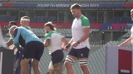 Ireland train in Paris, France ahead of World Cup clash with Scotland