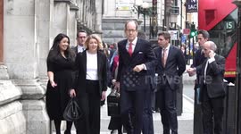 Chair of Afghanistan Inquiry arrives at RCJ in London, UK
