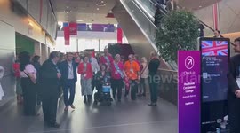 Green New Deal protesters disrupt Labour conference in Liverpool, UK