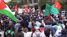 Thousands attend pro-Palestine demonstration near Israeli consulate in Toronto
