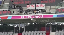 England train in Lille, France before their match against Samoa in the Rugby World Cup
