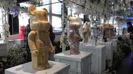 Stunning collection of Japanese Bearbricks displayed inside Thailand's tallest building
