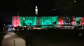 Council receive backlash after claiming town hall lit up green and red for Black History Month rather than for Palestine