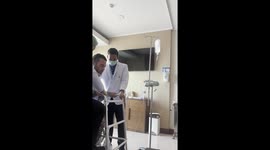 Man 'breaks neck' in motorcycle crash – walks out of hospital just NINE days later Part 1/6