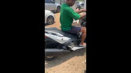 Man 'breaks neck' in motorcycle crash – walks out of hospital just NINE days later Part 5/6