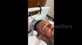 Man 'breaks neck' in motorcycle crash – walks out of hospital just NINE days later