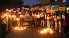 Candlelight prayer for the Nepalese students killed in Israel by Hamas