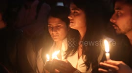 Candlelight prayer for the Nepalese students killed in Israel by Hamas