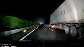 Highway collision: parked car leads to accident in Guangdong, China