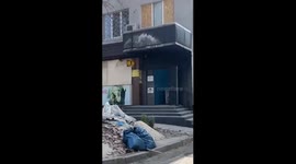 Kherson, Ukraine: devastation evident near central market amid conflict