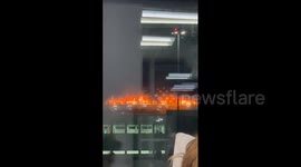 Luton airport closed and flights suspended after fire rips through car park