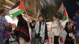 Hundreds turn out for rally in solidarity with Palestine in Greece's Thessaloniki