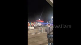 Flights suspended as fire rips through London Luton Airport