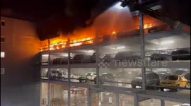 video next to the fire engine