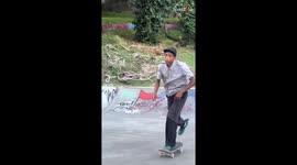 Skateboarder's journey struck with hardsHIP following NASTY grind fail