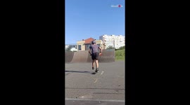 Enthusiastic kid learns the meaning of disappointment at an early age