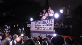 Rally held in Sao Paulo in solidarity with Israel and condemning terrorism