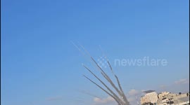 Hamas Targets Israel With Rockets from Gaza, Palestine