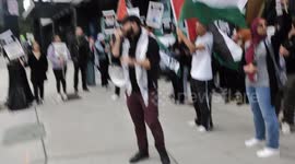 Palestine Solidarity Rally Against Israeli Blockade in  Newark, New Jersey