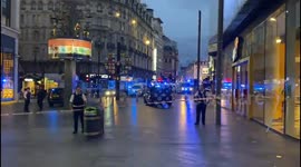 Video from crime scene in September 2022: Today a man found guilty of attempted murder after attacking and stabbing two officers in Westminster