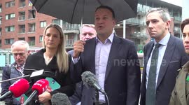 Varadkar defends Budget 2024 while canvassing in Dublin, Ireland