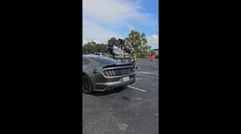 Driver Defies the Laws of Gravity