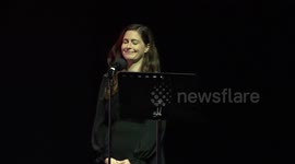 Red Rose Labour song at Labour Party Conference in Liverpool, UK