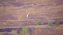 Ukrainian forces destroy Russian drone along with its crew and transport vehicle
