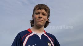 Rugby-mad lad born without arm set to carry ball out for World Cup final