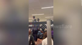 Video shows people huddling for safety as 3 stabbed at Atlanta airport