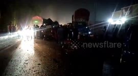 12 killed, 11 injured in road accident in Pakistan's Sindh