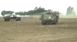 Israel army masses In Western Negev, Israel