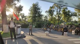 Jilin Agricultural University college students combine cycling and combat in military training
