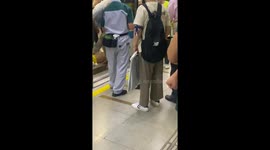 Shanghai metro commotion: woman's leg trapped, prompt police response