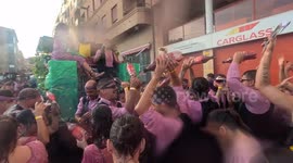 The Party of the Wine in the city of Jumilla in Murcia, where 70.000 litres of wine are thrown over the people