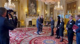 The King presents 2022 and 2023 Queen Elizabeth Prizes for Engineering  in London, UK
