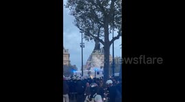 France: Hundreds Gather For Pro-Palestine Demonstration In Paris Despite Ban