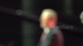 Protester dragged away after disrupting Starmer speech in Liverpool, UK