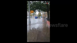 Unreal scenes emerge as brutal Flash Flood turns streets of NYC into rivers