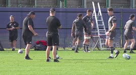 Rugby World Cup: New Zealand train in France ahead of quarter-final against Ireland